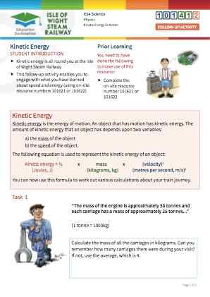 Click to view Resource 101412 Kinetic energy in action