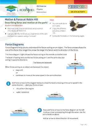 Click to view Resource 105102 Motion and Force at Robin Hill