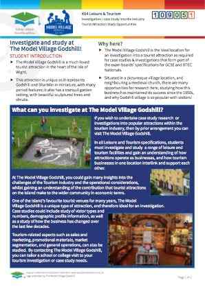 Click to view Resource 109051 Visitor Attraction Case Study - Opportunities at Godshill Model Village